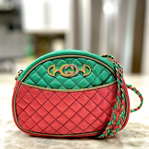 Gucci Authentic Full Inclusion Metallic Multicolor Mini Trapuntata Zumi Bag - Picture 4 of 13